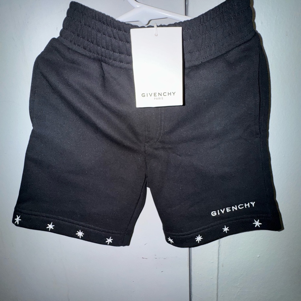 Givenchy Black Shorts with Textured Design